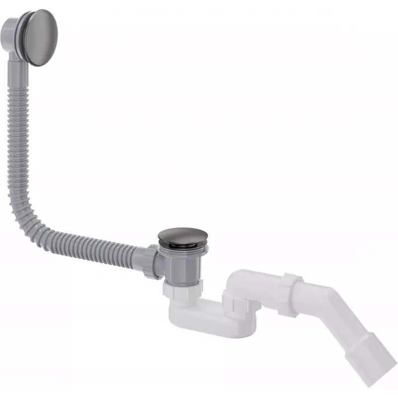 DEANTE Click-Clack Badewannen-Siphon Chrom Messing