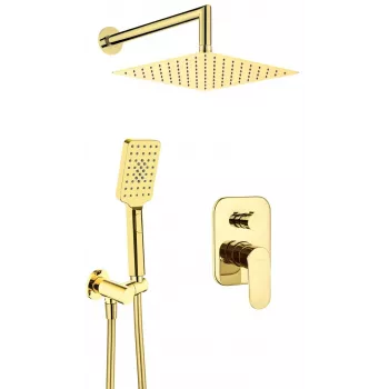 DEANTE Unterputz-Duschset Arnika Chrom 250mm runder Regenduschkopf
