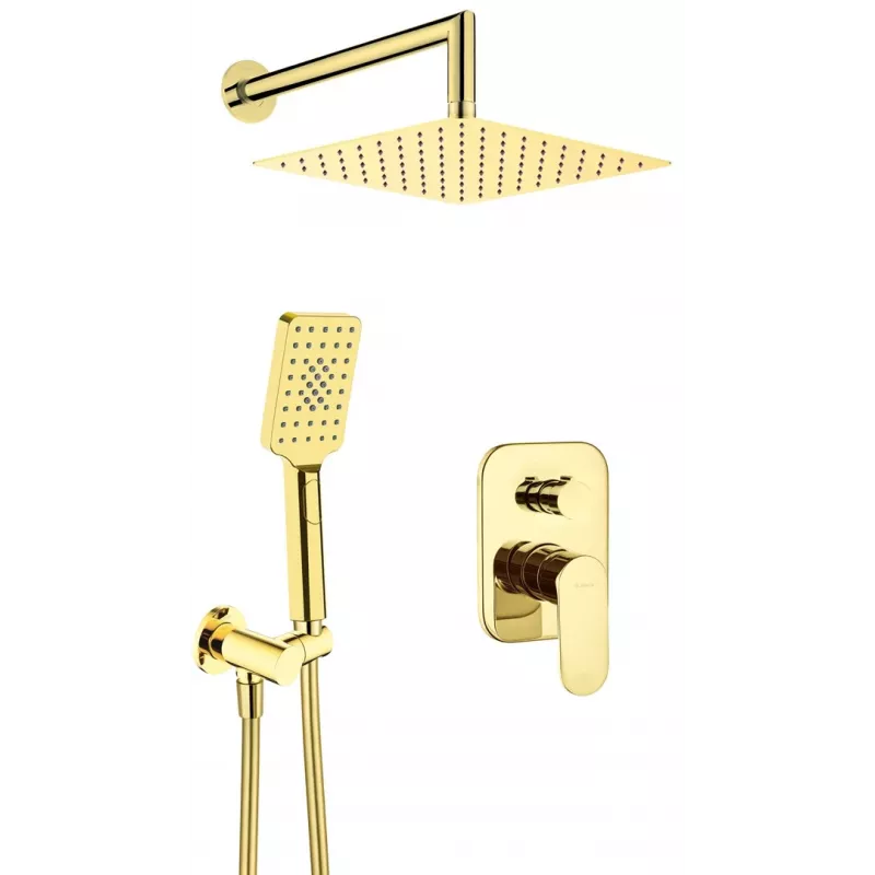 DEANTE Unterputz-Duschset Arnika Chrom 250mm runder Regenduschkopf
