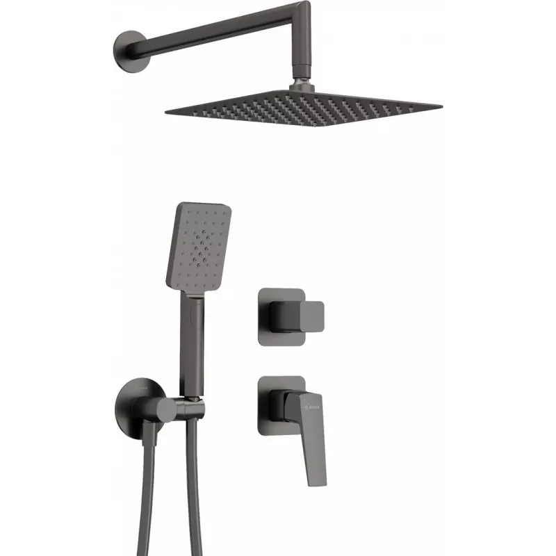DEANTE Unterputz-Duschset Chrom 250mm Regendusche mit Handbrause