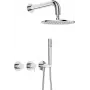 DEANTE Unterputz-Duschset mit Kopfbrause - Horizontal-Mischer, Chrom
