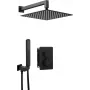 DEANTE Unterputz-Duschset mit Thermostat-BOX - Arnika Nero - Matt Schwarz