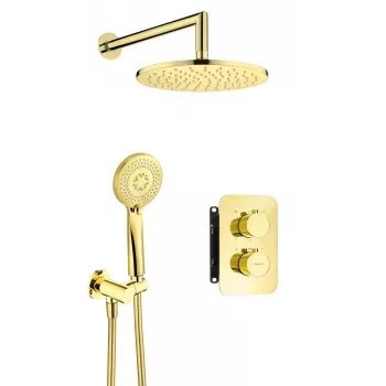 DEANTE Unterputz-Duschset mit Thermostat BOX - Matt Schwarz