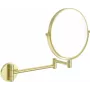 DEANTE Kosmetikspiegel am beweglichen Arm – Doppelseitiger LED-Wandspiegel mit 1x/3x Vergrößerung, 360° Schwenk, IP44 Spritzwasserschutz, poliertes Chrom-Finish