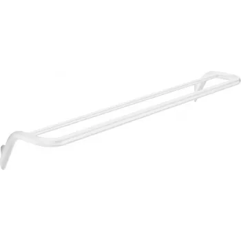 DEANTE Doppelter Handtuchhalter - Wandmontiert, Matt Schwarz, Messing, 450 mm