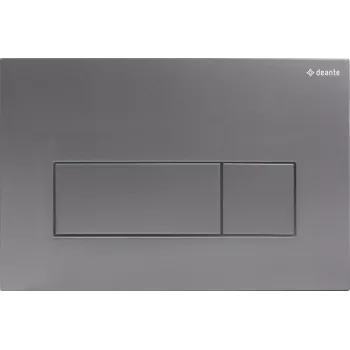 DEANTE Spülplatte für Unterputz-Spülkästen - Slim, Silber, für Cersanit AQUA