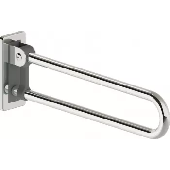 DEANTE Klappbarer Wandhalter 70 cm Weiß Stahl Platzsparende Regalstütze