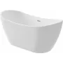 DEANTE Freistehende ovale Acryl-Badewanne 150 cm Weiß