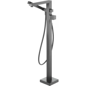 DEANTE Stand-Wannenarmatur mit Brauseset Arnika Nero Matt Schwarz