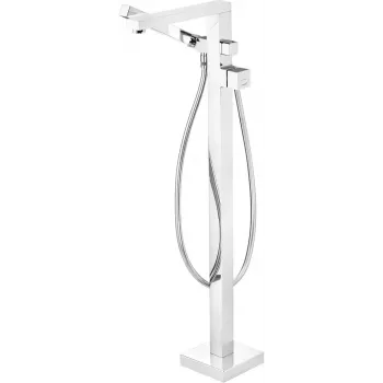 DEANTE Stand-Wannenarmatur mit Brauseset - Schwarz Matt
