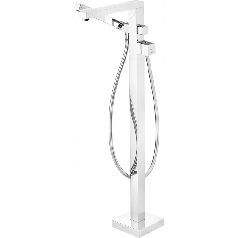 DEANTE Stand-Wannenarmatur mit Brauseset - Schwarz Matt