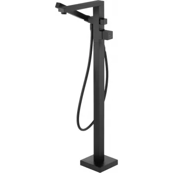 DEANTE Stand-Wannen-Einhandmischer mit Brauseset - Matt Schwarz