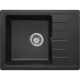 DEANTE Granite 1-Bowl Kitchen Sink with Drainboard
