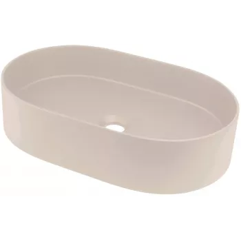 DEANTE Granit-Verbundstoff Waschtisch mit Abtropffläche - Beige - 780x435 mm