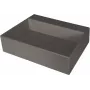 DEANTE Granite Composite Countertop Washbasin mit Hahnloch und Abtropffläche - Schwarz, Matt