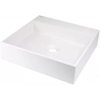 DEANTE Granite Countertop Washbasin with Tap Hole - 400x400 mm Black Onyx