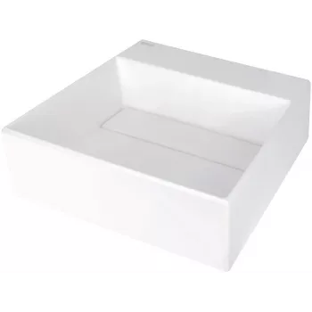 DEANTE Granite Countertop Washbasin mit Hahnloch und Chrom-Abflussgitter - Graphit Schwarz