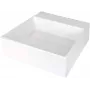 DEANTE Granite Countertop Washbasin mit Hahnloch und Chrom-Abflussgitter - Graphit Schwarz