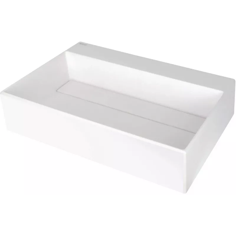 DEANTE Granite Countertop Washbasin with Tap Hole and Grille - Graphite