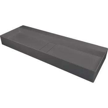 DEANTE Granite Waschbecken mit Abdeckung - Schwarz, 580x480 mm