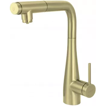 DEANTE Küchenarmatur mit Wasserfilteranschluss und Ausziehauslauf, Chrom