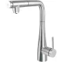 DEANTE Küchenarmatur mit Wasserfilteranschluss und Ausziehauslauf, Chrom, 3-in-1 Warm/Kalt/Gefiltertes Wasser, Einhebelmischer, 360° schwenkbar, Messingkörper