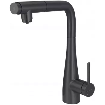 DEANTE Küchenarmatur mit Wasserfilteranschluss und Ausziehauslauf, poliertes Chrom