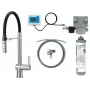 DEANTE Küchenarmatur mit Wasserfilterset, Flexibler Auslauf, Matt Schwarz, 3-Wege
