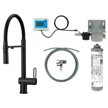 DEANTE Küchenarmatur mit Wasserfiltersystem, flexibler Auslauf