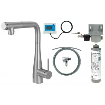 DEANTE Küchenarmatur mit Wasserfiltersystem, Ausziehbarer Auslauf