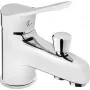 DEANTE KRAK BOJ 016L Wandmontierter Chrom-Messing-Wannenarmatur mit Kreuzgriffen