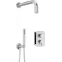 DEANTE Neo Unterputz-Duschset mit Mischer-BOX und Handbrause, Chrom, Einhebelmischer, Messing