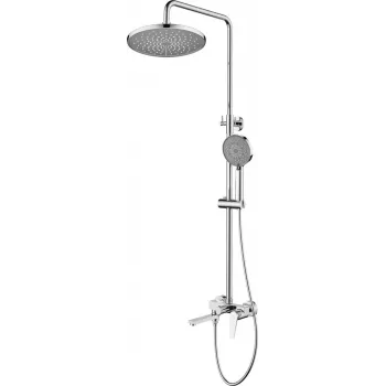 DEANTE Neo Thermostatisches Duschsystem mit Mischventil, Chrom, 250 mm Kopfbrause