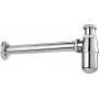 DEANTE NHC_031I Flaschensiphon für Waschbecken, Weiß, G 1 1/4 inch Zulauf, 32 mm Ablauf, höhenverstellbar, EN 274