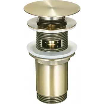 DEANTE NHC M10U Universal Waschbecken- oder Bidet-Stöpsel mit Hülse – Chromkopf, EPDM-Dichtung, passend für 32-40 mm Abläufe
