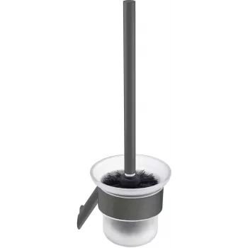 DEANTE Orea Wand-WC-Bürste mit Halter, Matt Edelstahl, Silber