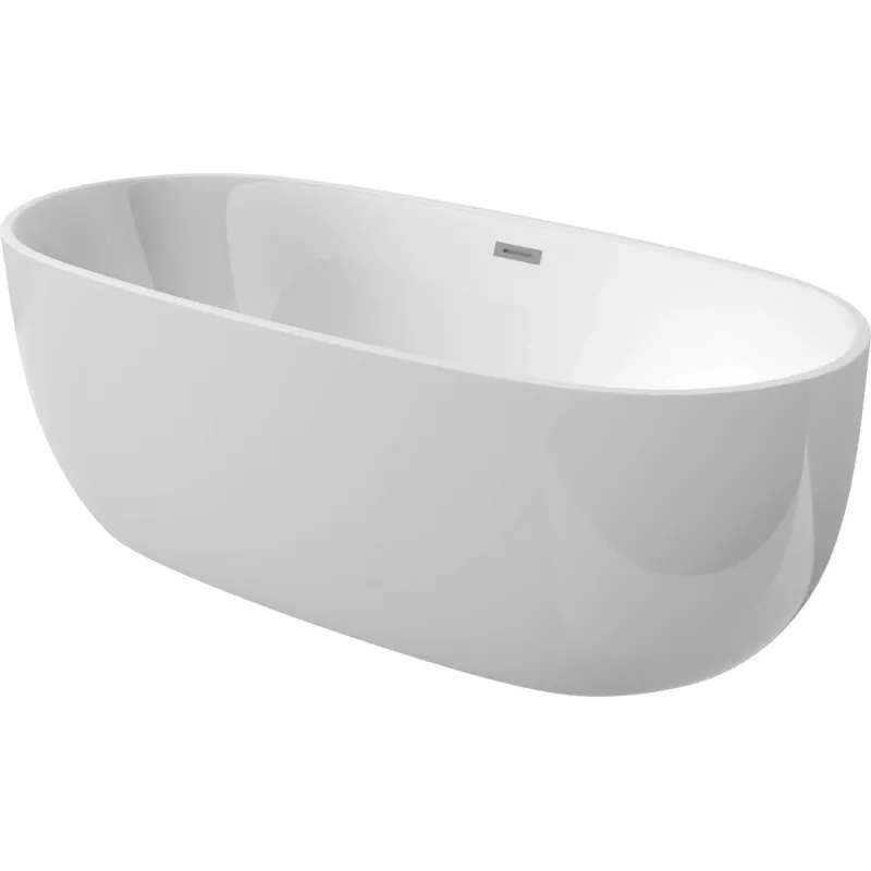 DEANTE Oval Free-Standing Acrylic Bathtub - 160 cm