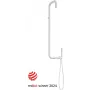 DEANTE Regenbrause mit Armatur - Chrom, 250 mm runder Regenbrausekopf, 3-Funktionen Handbrause, Wandmontage