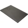 DEANTE Rechteckige Granit-Duschwanne 120x70 cm Schwarz