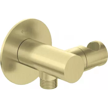 DEANTE runder Winkelstecker mit Hörerhalter - schwarzes RJ9-Wendelschnur 2m