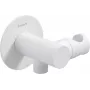 DEANTE Winkelstecker rund mit Hörerhalterung - RJ10 Spiralkabel für Hörer 2m Schwarz