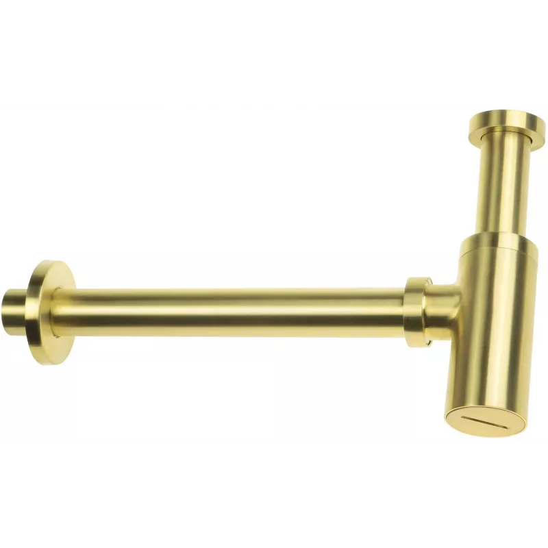 DEANTE runder Waschtisch-Siphon Flaschensiphon Messing Chrom G 1 1/4 inch 32 mm