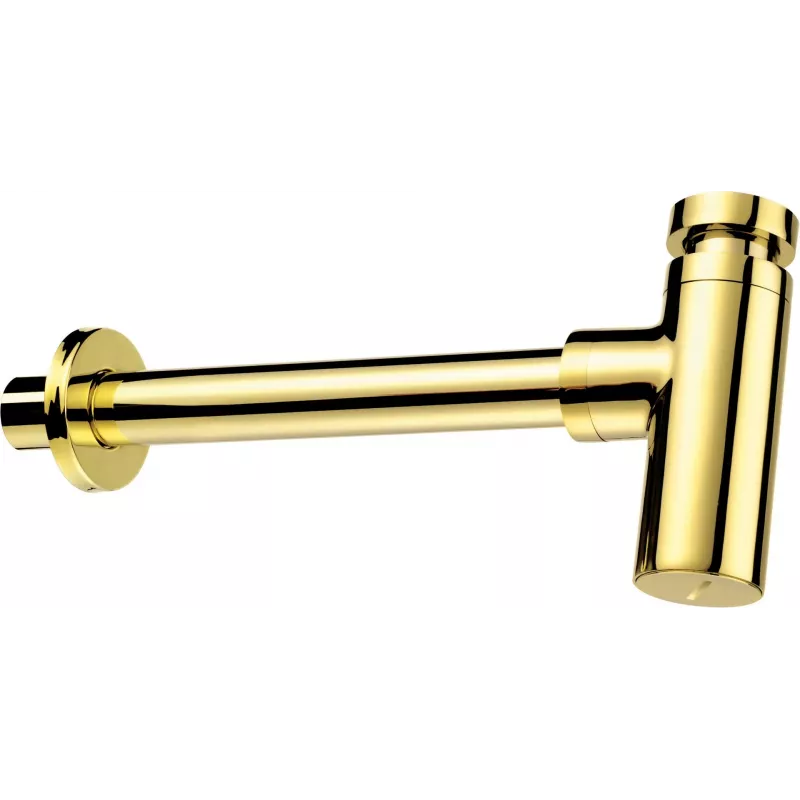 DEANTE Rundes Waschbecken-Siphon Chrom Messing Flaschenfalle