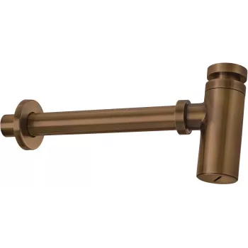 DEANTE Rundes Waschbecken-Siphon - verchromter Flaschensiphon, höhenverstellbar, 32 mm Anschluss