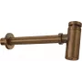 DEANTE Rundes Waschbecken-Siphon - verchromter Flaschensiphon, höhenverstellbar, 32 mm Anschluss