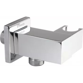 DEANTE Eckverbinder quadratisch mit Handbrausehalter, Chrom