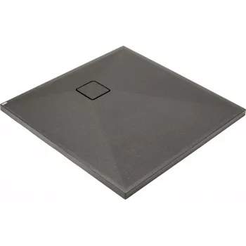 DEANTE Quadratische Granit-Duschwanne 80x80 cm Graphit