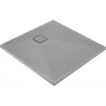 DEANTE Quadratische Granit-Duschwanne 90x90 cm Anthrazit