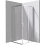 DEANTE Quadratische Duschkabine 80x80 cm Chromrahmen Doppelte Schiebetüren