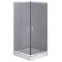 DEANTE Duschkabine Quadratisch 80x80 cm Chrom Sicherheitsglas